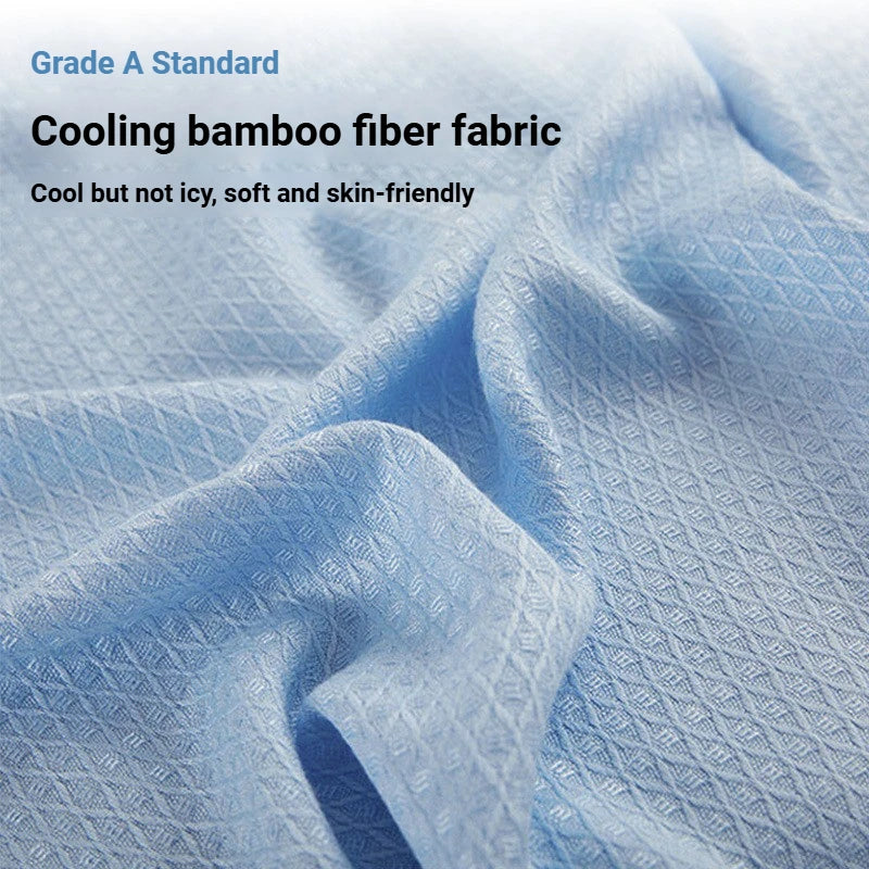 100% Bamboo Fiber Thin Summer Blanket Soft Breathable Sofa Bed Cooling Blanket for Adults Kids Lightweight Air Conditioner Quilt